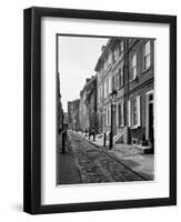 1960s Elfreth's Alley a Narrow Colonial Belgian Block Street Lined with Quaint Homes Philadelphia-null-Framed Photographic Print