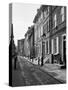 1960s Elfreth's Alley a Narrow Colonial Belgian Block Street Lined with Quaint Homes Philadelphia-null-Stretched Canvas