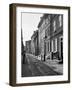 1960s Elfreth's Alley a Narrow Colonial Belgian Block Street Lined with Quaint Homes Philadelphia-null-Framed Photographic Print