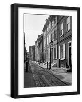 1960s Elfreth's Alley a Narrow Colonial Belgian Block Street Lined with Quaint Homes Philadelphia-null-Framed Photographic Print