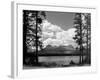 1960s Little Red Fish Lake in Idaho with Saw Tooth Mountains in Background-null-Framed Photographic Print