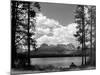 1960s Little Red Fish Lake in Idaho with Saw Tooth Mountains in Background-null-Mounted Photographic Print