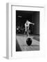 1960s MAN RELEASING BALL DOWN BOWLING ALLEY LANE-H. Armstrong Roberts-Framed Photographic Print