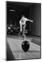 1960s MAN RELEASING BALL DOWN BOWLING ALLEY LANE-H. Armstrong Roberts-Mounted Photographic Print