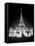1960s Night Eiffel Tower across Fountains by Palais Du Chaillot Paris, France-null-Framed Stretched Canvas
