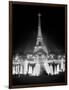 1960s Night Eiffel Tower across Fountains by Palais Du Chaillot Paris, France-null-Framed Photographic Print