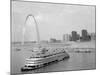 1960s St. Louis Missouri Gateway Arch Skyline Mississippi River SS Admiral Casino-null-Mounted Photographic Print