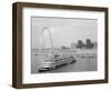 1960s St. Louis Missouri Gateway Arch Skyline Mississippi River SS Admiral Casino-null-Framed Photographic Print