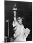 1960s Statue of Liberty Shown from Waist Up-null-Mounted Photographic Print