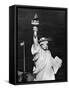 1960s Statue of Liberty Shown from Waist Up-null-Framed Stretched Canvas