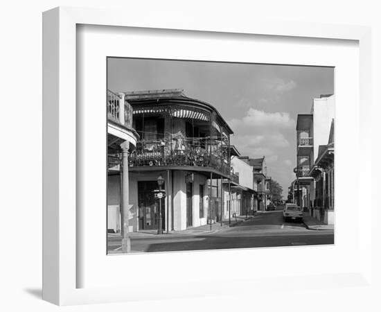 1960s Street Scene French Quarter New Orleans, Louisiana-null-Framed Photographic Print