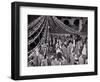 1960s TEENAGE GIRLS AND BOYS IN GOWNS AND SUITS ATTENDING HIGH SCHOOL SENIOR PROM DANCE UNDER CA...-Panoramic Images-Framed Photographic Print