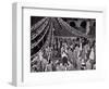 1960s TEENAGE GIRLS AND BOYS IN GOWNS AND SUITS ATTENDING HIGH SCHOOL SENIOR PROM DANCE UNDER CA...-Panoramic Images-Framed Photographic Print