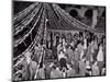 1960s TEENAGE GIRLS AND BOYS IN GOWNS AND SUITS ATTENDING HIGH SCHOOL SENIOR PROM DANCE UNDER CA...-Panoramic Images-Mounted Photographic Print
