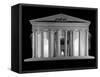 1960s Thomas Jefferson Memorial Lit Up at Night-null-Framed Stretched Canvas