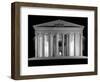 1960s Thomas Jefferson Memorial Lit Up at Night-null-Framed Photographic Print