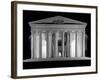 1960s Thomas Jefferson Memorial Lit Up at Night-null-Framed Photographic Print