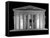 1960s Thomas Jefferson Memorial Lit Up at Night-null-Framed Stretched Canvas