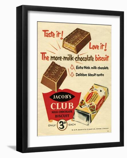 1960s UK Jacob's Magazine Advertisement-null-Framed Giclee Print