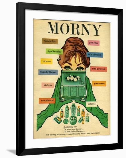 1960s UK Morny Magazine Advertisement-null-Framed Giclee Print