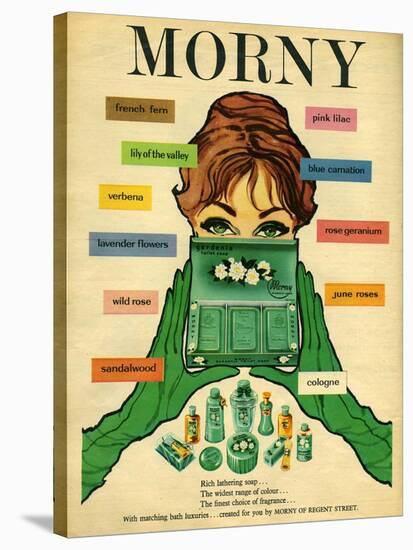 1960s UK Morny Magazine Advertisement-null-Stretched Canvas