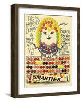 1960s UK Smarties Magazine Advertisement-null-Framed Giclee Print