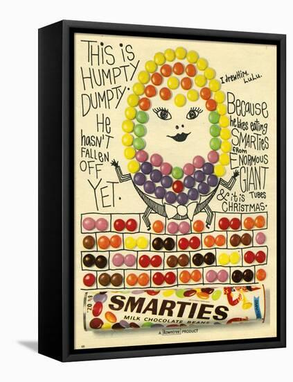 1960s UK Smarties Magazine Advertisement-null-Framed Stretched Canvas