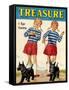 1960s UK Treasure Magazine Cover-null-Framed Stretched Canvas