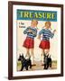 1960s UK Treasure Magazine Cover-null-Framed Giclee Print