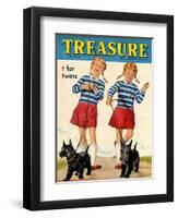 1960s UK Treasure Magazine Cover-null-Framed Premium Giclee Print