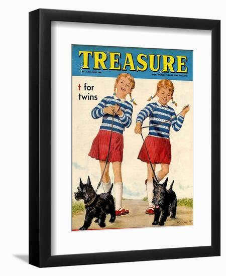 1960s UK Treasure Magazine Cover-null-Framed Premium Giclee Print