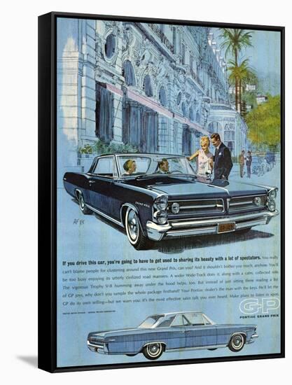 1960s USA Pontiac Grand Prix Magazine Advertisement-null-Framed Stretched Canvas