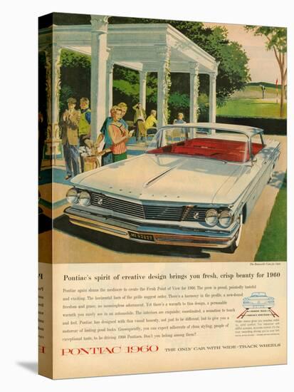 1960s USA Pontiac Magazine Advertisement-null-Stretched Canvas