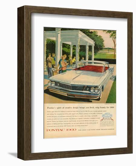 1960s USA Pontiac Magazine Advertisement-null-Framed Giclee Print