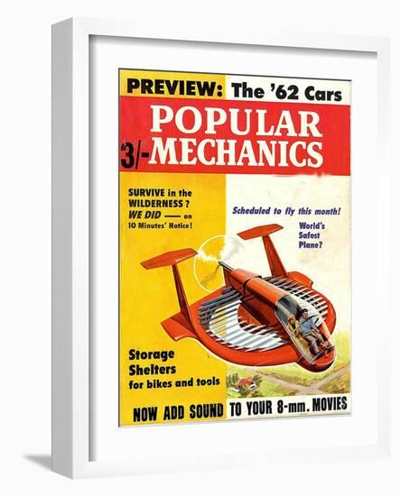 1960s USA Popular Mechanics Magazine Cover-null-Framed Giclee Print