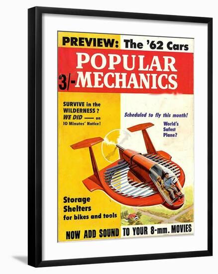 1960s USA Popular Mechanics Magazine Cover-null-Framed Giclee Print