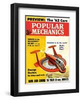 1960s USA Popular Mechanics Magazine Cover-null-Framed Premium Giclee Print