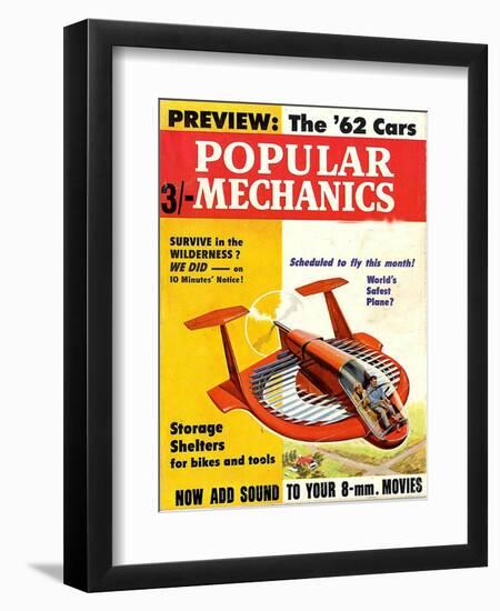 1960s USA Popular Mechanics Magazine Cover-null-Framed Premium Giclee Print