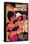 1960s USA Topless Waitress Book Cover-null-Framed Stretched Canvas