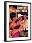 1960s USA Topless Waitress Book Cover-null-Framed Giclee Print