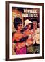 1960s USA Topless Waitress Book Cover-null-Framed Giclee Print