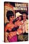 1960s USA Topless Waitress Book Cover-null-Stretched Canvas