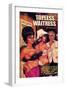 1960s USA Topless Waitress Book Cover-null-Framed Giclee Print