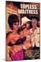 1960s USA Topless Waitress Book Cover-null-Mounted Giclee Print