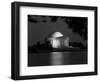 1960s Washington DC Jefferson Memorial at Night-null-Framed Photographic Print