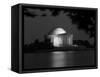 1960s Washington DC Jefferson Memorial at Night-null-Framed Stretched Canvas