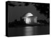 1960s Washington DC Jefferson Memorial at Night-null-Stretched Canvas