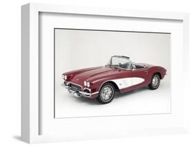 1961 Chevrolet Corvette C1 Convertible-null-Framed Photographic Print