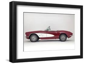 1961 Chevrolet Corvette C1 Convertible-null-Framed Photographic Print