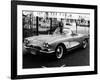 1961 Chevrolet Corvette on a Parking Meter, (C1961)-null-Framed Photographic Print